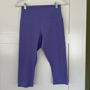 Lululemon Align High Rise Crop 17" size 8 Dark Lavender size 8